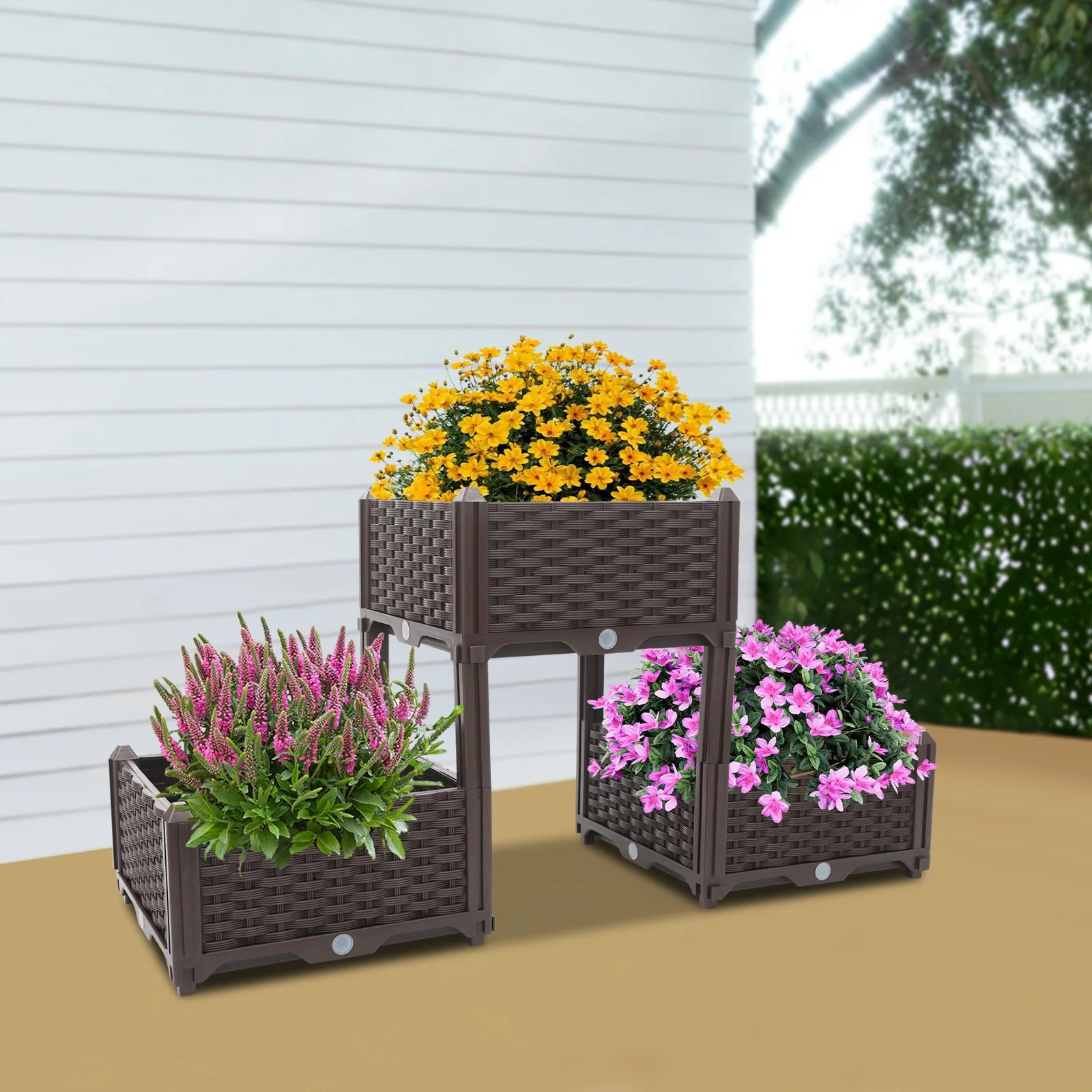 Vertical Elevated Planter Box – Reusable Raised Bed for Vegetables & Flowers