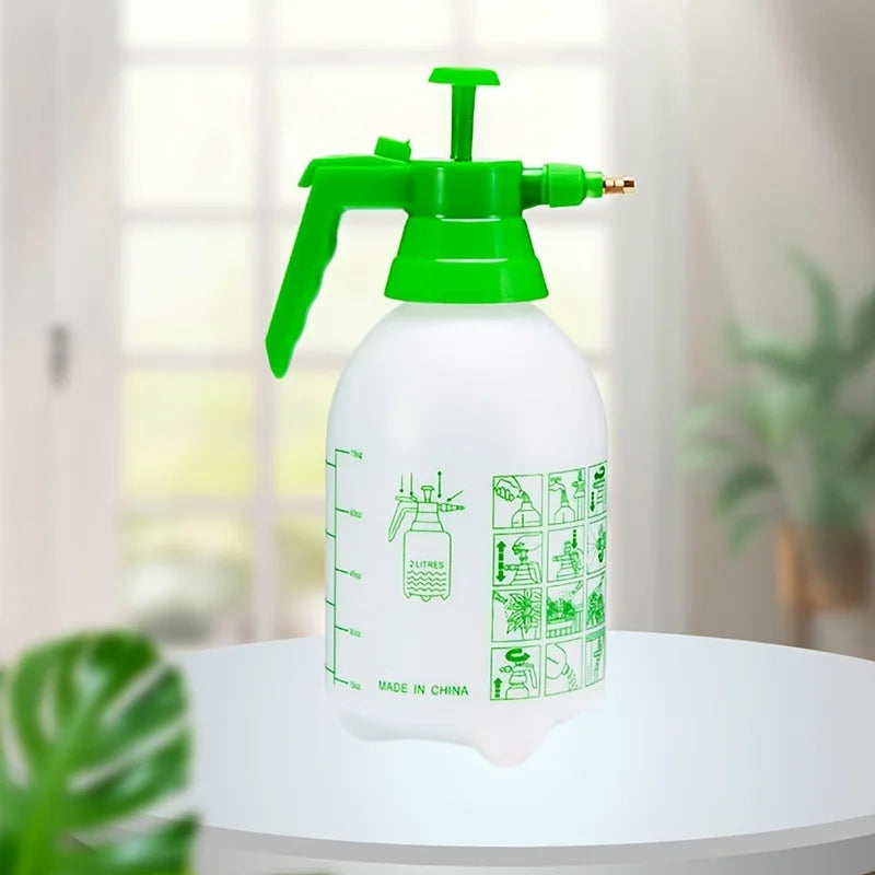 2L High-Capacity Adjustable Nozzle Garden Sprayer - Air Pressure Watering Can for Plants & Car Wash