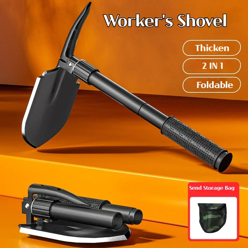 3-in-1 Multifunctional Garden Shovel – Shovel, Pickaxe & Hoe