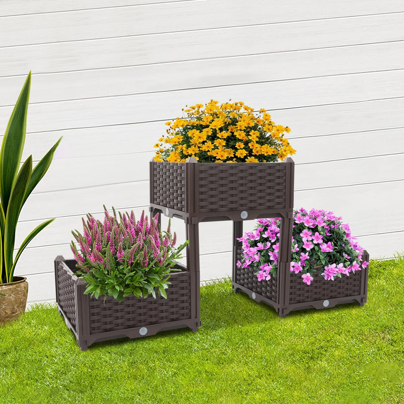 Vertical Elevated Planter Box – Reusable Raised Bed for Vegetables & Flowers