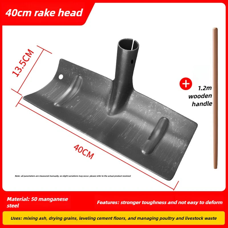 Multifunctional Manganese Steel Scraping Rake – Garden & Farm Tool
