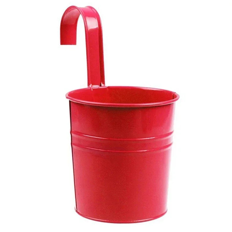 10-Color Metal Flower Pot Hooks – Hanging Garden Planters