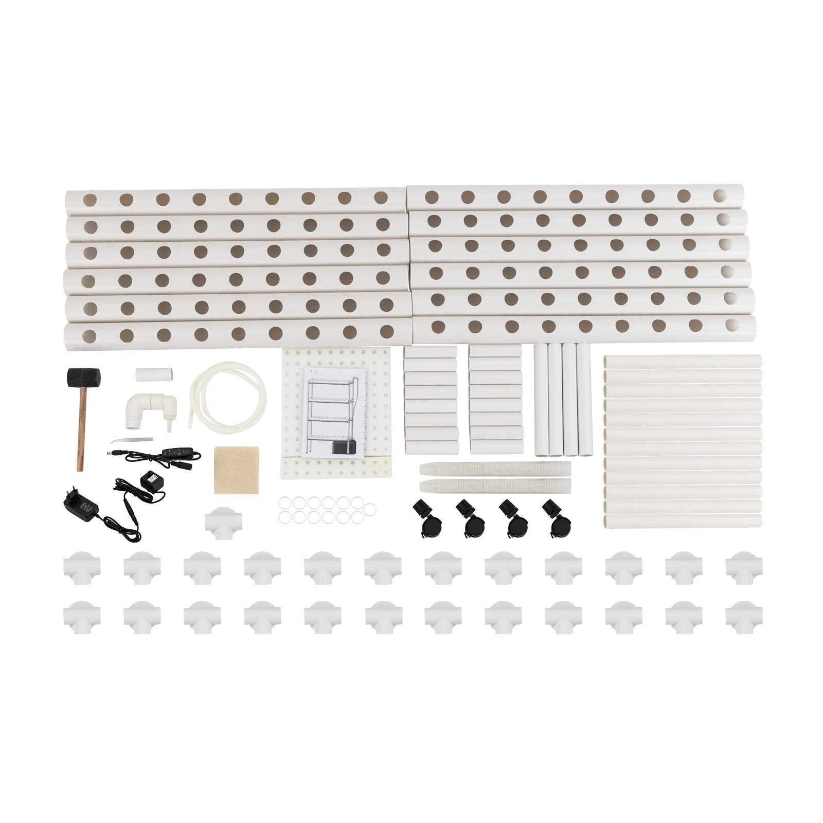 108 Sites Home Hydroponics Growing System Kit with Wheels, Pump| Garden Vegetables and Herbs Hydroponic Grow Stand