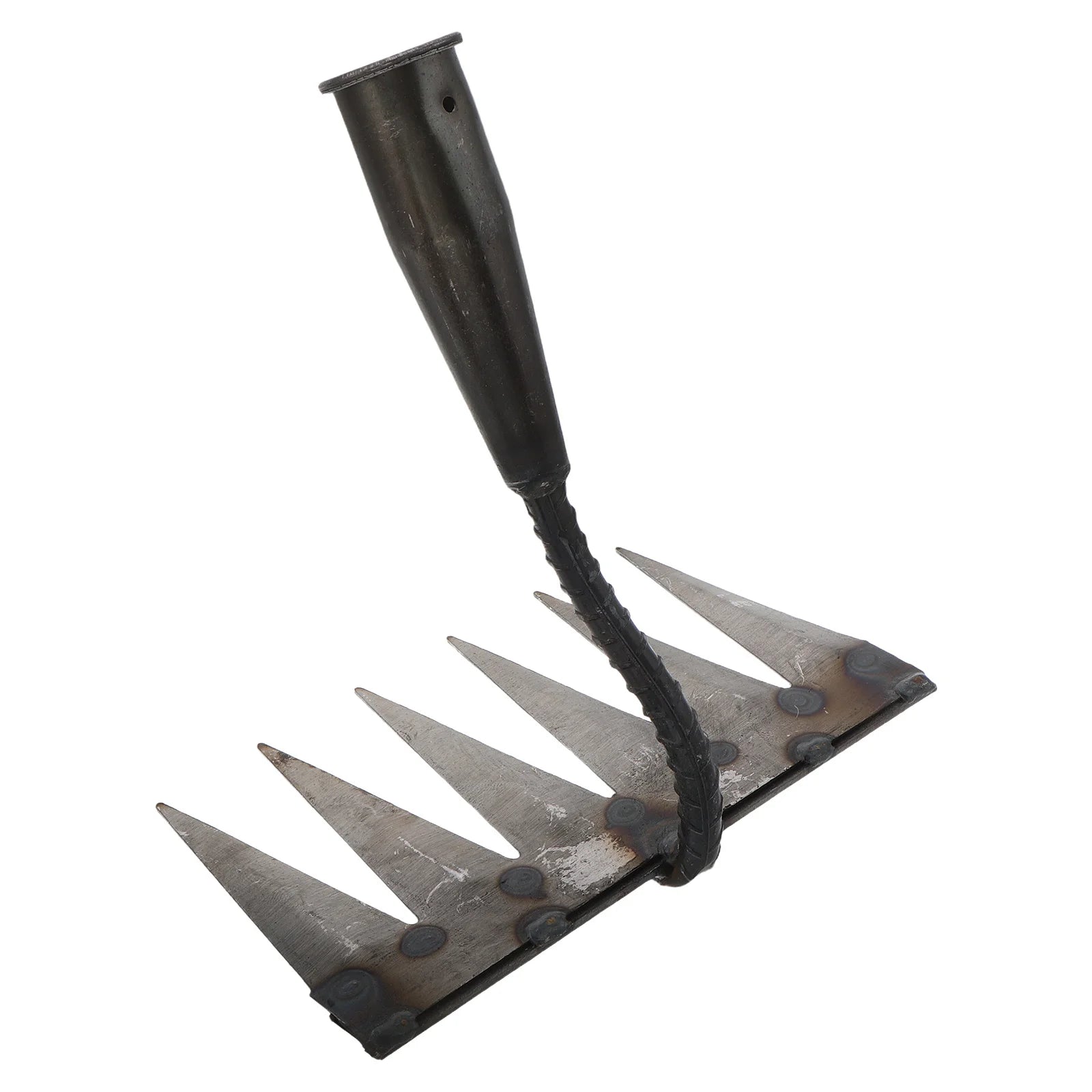 6-Tooth Heavy-Duty Garden Rake – Soil Loosening & Leveling Tool
