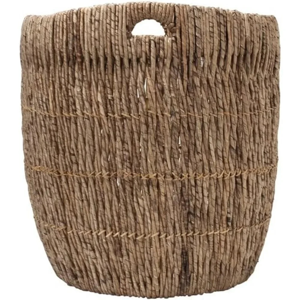 Madras Woven Planter Basket – Decorative Indoor/Outdoor Plant Pot
