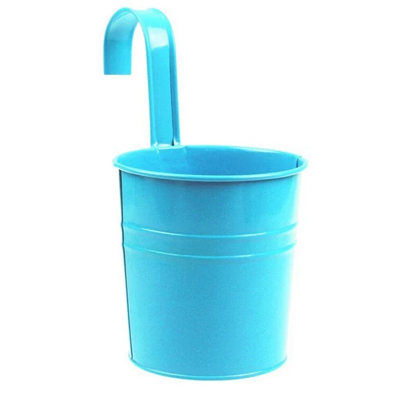 10-Color Metal Flower Pot Hooks – Hanging Garden Planters