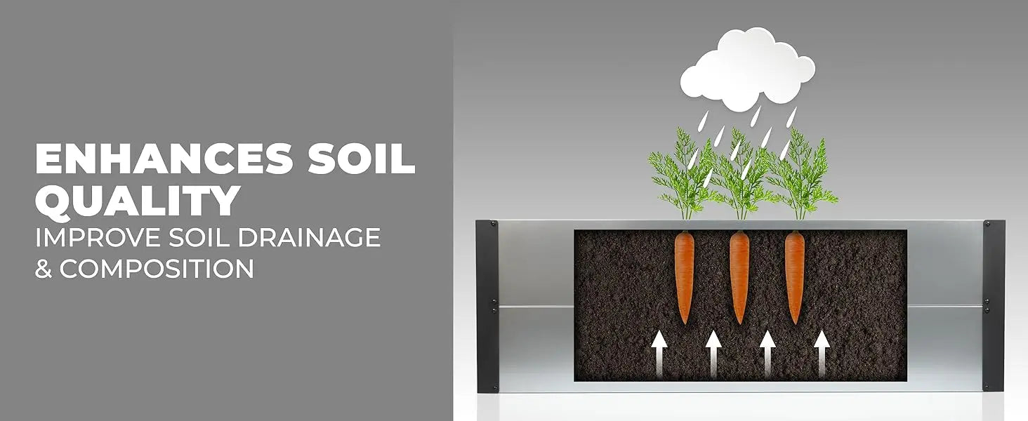 Galvanized Metal Raised Garden Bed – Outdoor Planter Box