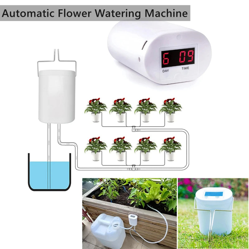 2–16 Head Intelligent Drip Irrigation Kit – Automatic Plant Watering System
