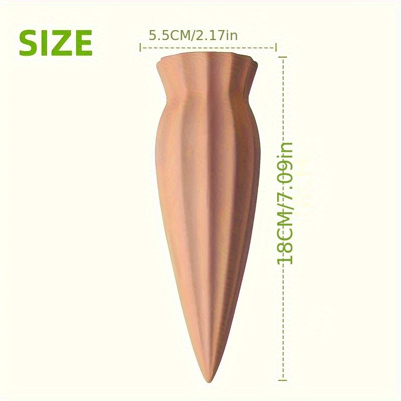 Terracotta Watering Spikes: Auto-Water Irrigation System for Indoor/Outdoor Plants - Applicable to All Kinds of Bottles