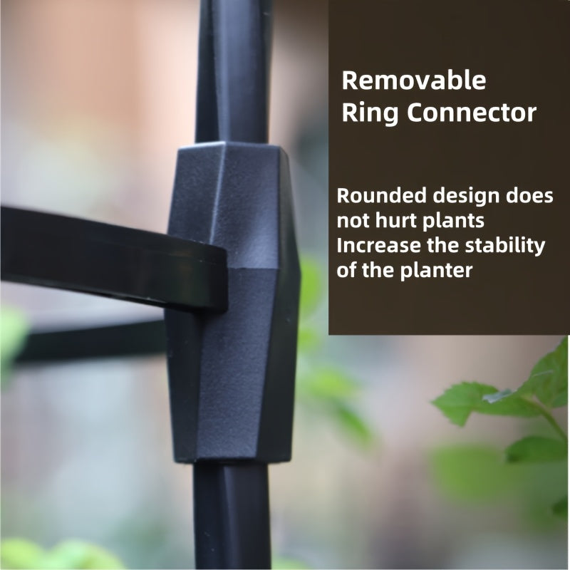 82.68-Inch White Metal Climbing Plant Trellis Garden Frame - Rust-Resistant Outdoor Cage Support with Plastic Coating, Perfect for Vines, Flowers, Vegetables, and Roses, Practical Garden Structure with Grid Design